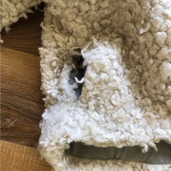 Old Navy🍁Girls’ Shag Jacket Cream Boho Comfy Size 8 - Picture 6 of 8